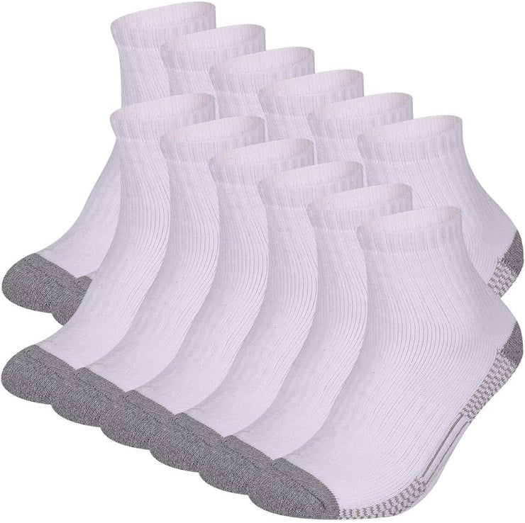 Men'S Athletic Ankle Socks 12 Pack Mens Cushion Comfort Casual Running Sock Size 10-13