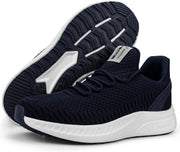 Mens Slip on Walking Shoes Blade Tennis Shoes Non Slip Running Shoes Lightweight Workout Shoes Breathable Mesh Fashion Sneakers