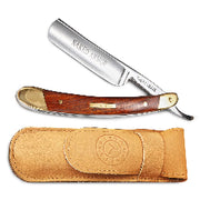Best Straight Razor - Shave Ready Straight Edge Razor, Japanese Steel + Biblical Wood Straight Razor for Men, Barber Approved Straight Razor, Mens Straight Razor, Leather Case, Close Shave, Great Gift