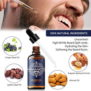 Beard Care Kit, Beard Grooming & Trimming Kit for Men Care, Beard Oil & Balm, Beard Wash Soap, Mustache Scissors, Beard Comb & Brush, Valentine'S Day Gift
