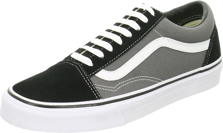 Unisex Old Skool Classic Skate Shoes, Black/Pewter, Men'S 10.5, Women'S 12 Medium