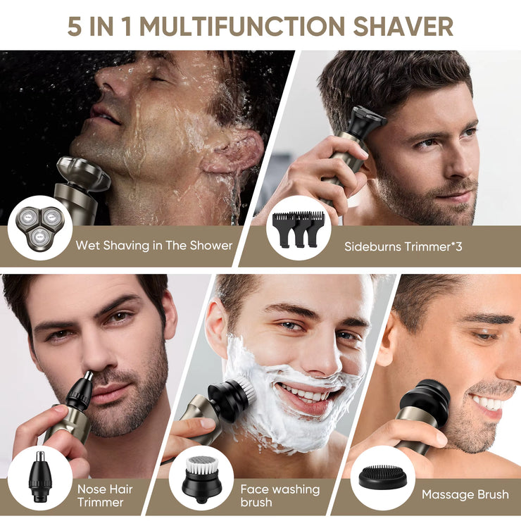 Electric Hair Clipper for Men 5 in 1 Electric Nose Hair Trimmer Professional Cutting Machine Rechargalbe