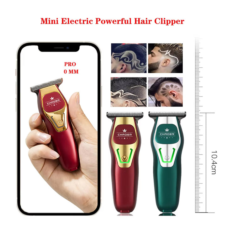 Powerful Professional Hair Trimmer Men 0 MM T Blade Electric Clipper Rechargeable Barber Haircut Machine Beard Trimmer Shaver