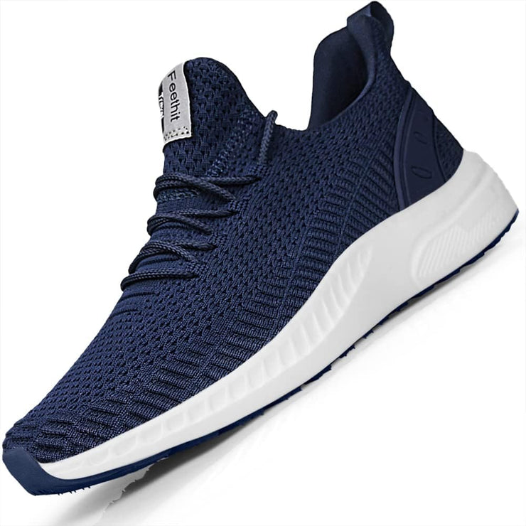 Mens Slip on Walking Shoes Blade Tennis Shoes Non Slip Running Shoes Lightweight Workout Shoes Breathable Mesh Fashion Sneakers