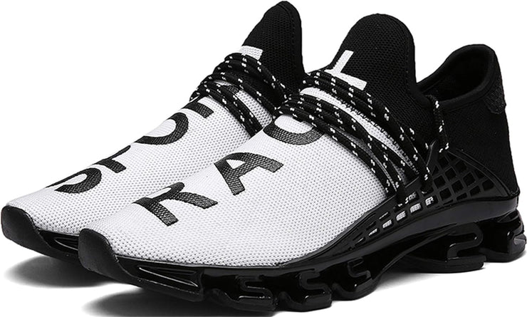 Mens Slip on Road Running Shoes Breathable Lightweight Comfortable Walking Shoes Athletic Gym Tennis Shoes for Men