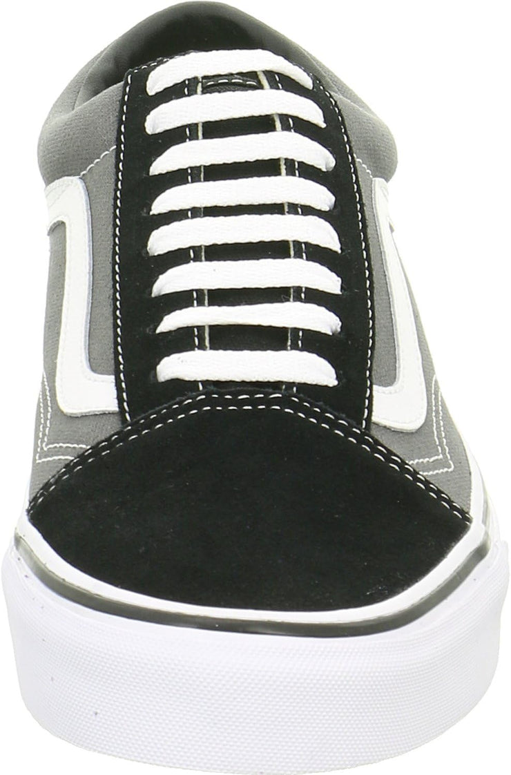 Unisex Old Skool Classic Skate Shoes, Black/Pewter, Men'S 10.5, Women'S 12 Medium