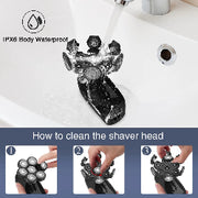 7D Head Shaver 5 in 1 Bald Head Shavers for Men Electric Razor, Waterproof Wet/Dry Mens Grooming Kit with Beard Clippers Nose Trimmer