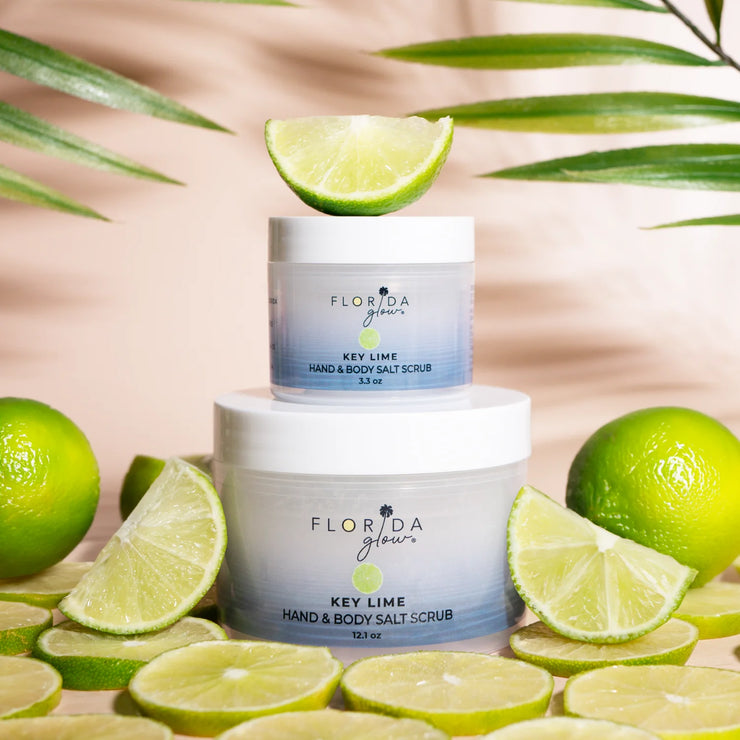 Florida Glow Original Salt Scrub, Exfoliating Body Scrub with Marine Algae & Coconut Oil, 12.1Oz
