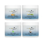 Florida Glow Original Salt Scrub, Exfoliating Body Scrub with Marine Algae & Coconut Oil, 12.1Oz