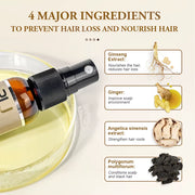 Hair Growth Spray Hair Loss Treatment Oil for Men Women Ginger Fast Hair Regrowth Thinning Hair Care Products