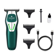 Powerful Professional Hair Trimmer Men 0 MM T Blade Electric Clipper Rechargeable Barber Haircut Machine Beard Trimmer Shaver
