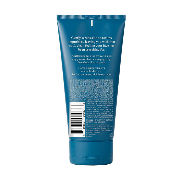 Men'S Exfoliating Face Wash with Peppermint and Eucalyptus, 5.1 Fl Oz