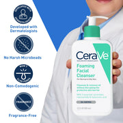 (3 Pack)  Foaming Facial Cleanser, Travel Size Face+Body Wash for Normal to Oily Skin 3 Fl Oz