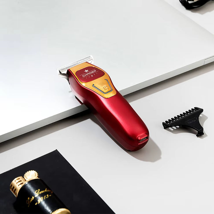 Powerful Professional Hair Trimmer Men 0 MM T Blade Electric Clipper Rechargeable Barber Haircut Machine Beard Trimmer Shaver