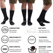 Men'S Athletic Workgear Crew Socks 10 Value Pack Shoe Sizes 6-12