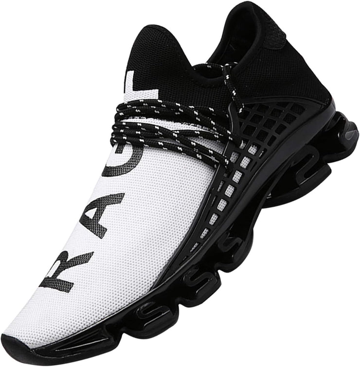 Mens Slip on Road Running Shoes Breathable Lightweight Comfortable Walking Shoes Athletic Gym Tennis Shoes for Men